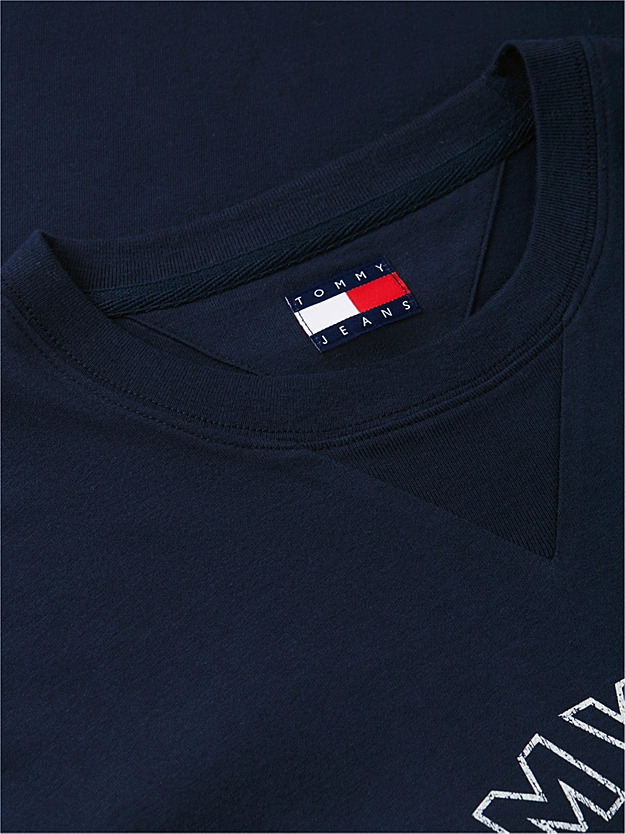 Ανδρικό T-shirt Navy Μπλε Tommy Jeans DM0DM23175-C1G