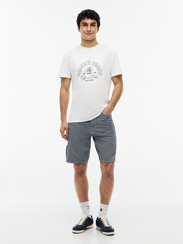 Ανδρικό T-shirt Λευκό Tommy Jeans DM0DM23175-YBL