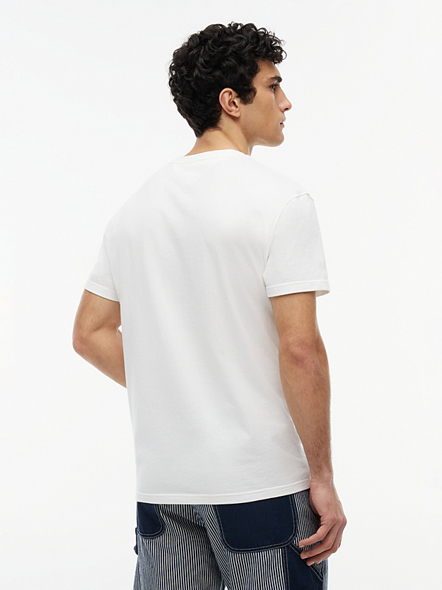 Ανδρικό T-shirt Λευκό Tommy Jeans DM0DM23175-YBL