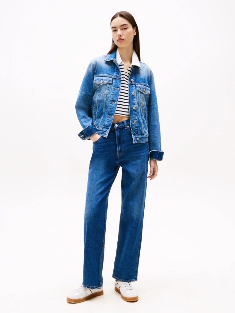 Γυναικείο Slim Straight Τζιν Μπλε Tommy Jeans DW0DW20054-1BK