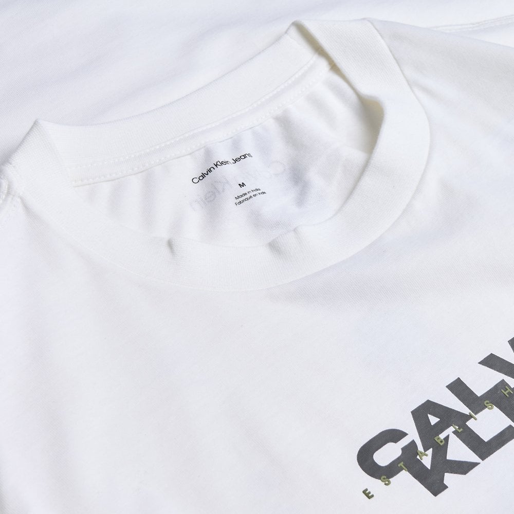 Ανδρικό T-shirt Λευκό Calvin Klein LV04RG834G-YAF
