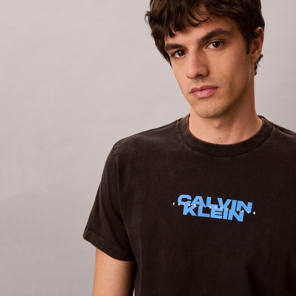 Ανδρικό T-shirt Μαύρο Calvin Klein LV04RG834G-UB1