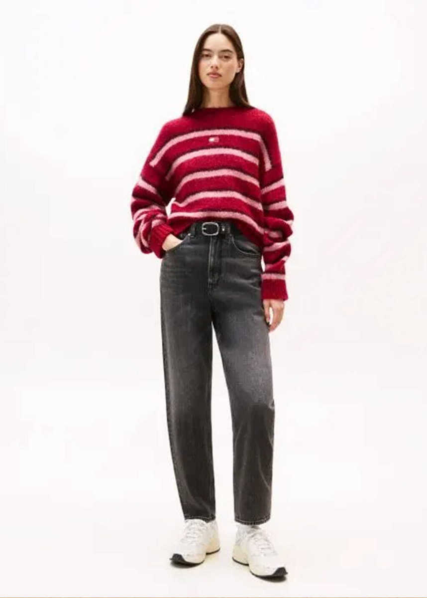 Γυναικείο Mom Τζιν Μαύρο Tommy Jeans DW0DW21812-1BZ