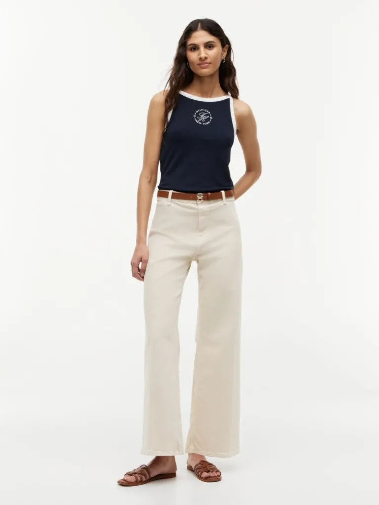 Γυναικείο Τζιν Μπεζ Tommy Hilfiger WW0WW49949-ACJ