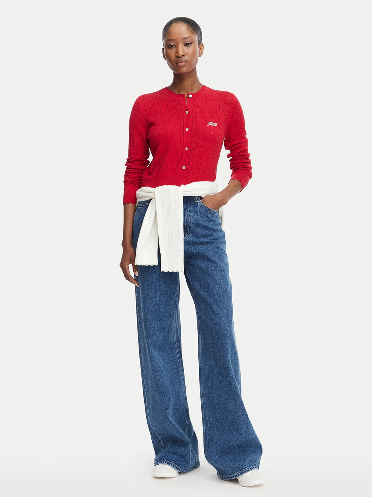 Γυναικεία Ζακέτα Κόκκινη Tommy Jeans DW0DW22931-XK9