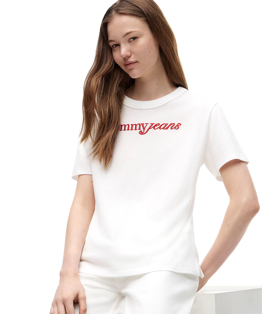 Γυναικείο T-shirt Λευκό Tommy Jeans DW0DW22812-YBL