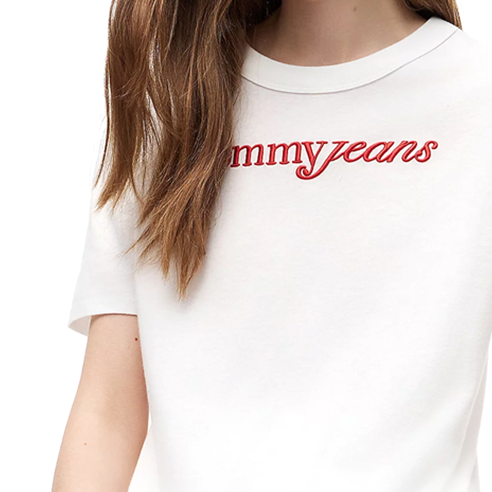 Γυναικείο T-shirt Λευκό Tommy Jeans DW0DW22812-YBL