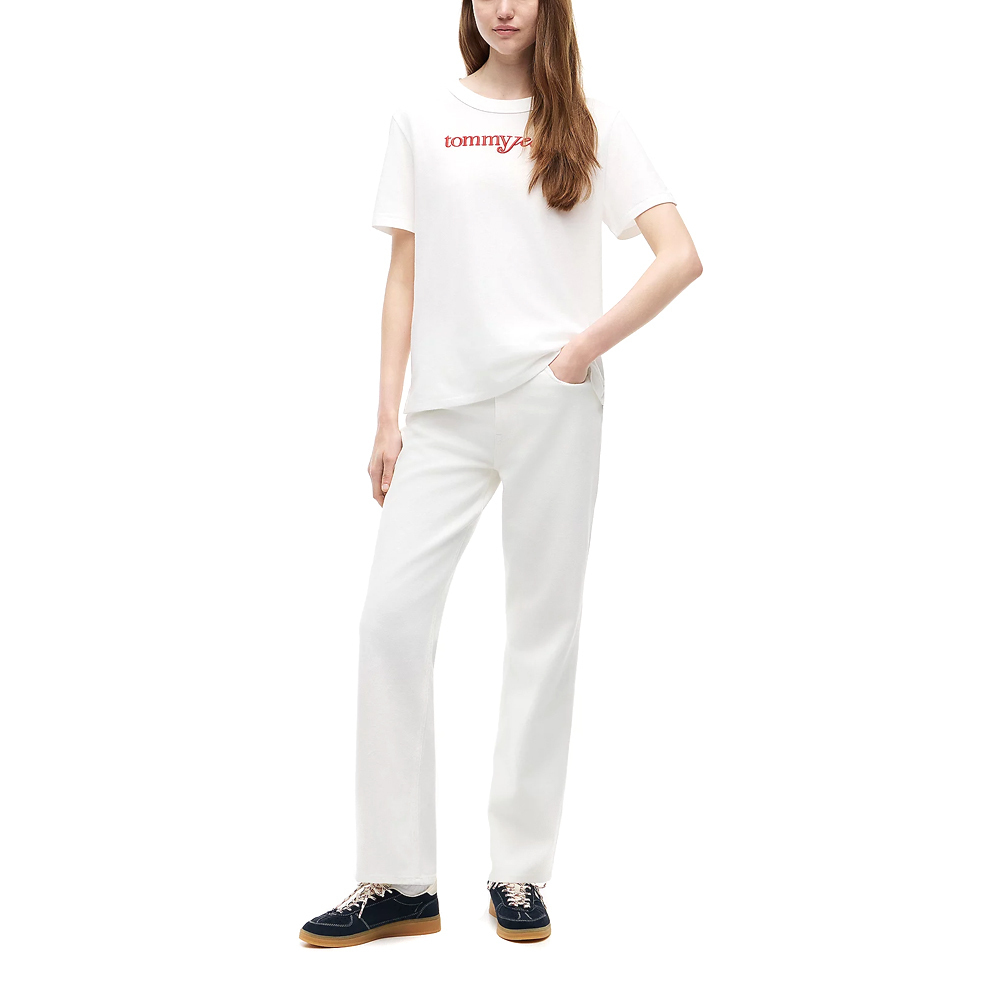 Γυναικείο T-shirt Λευκό Tommy Jeans DW0DW22812-YBL