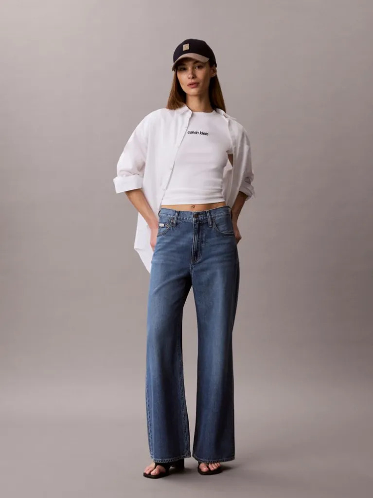 Γυναικείο T-shirt Λευκό Calvin Klein LV047G816G-YAF