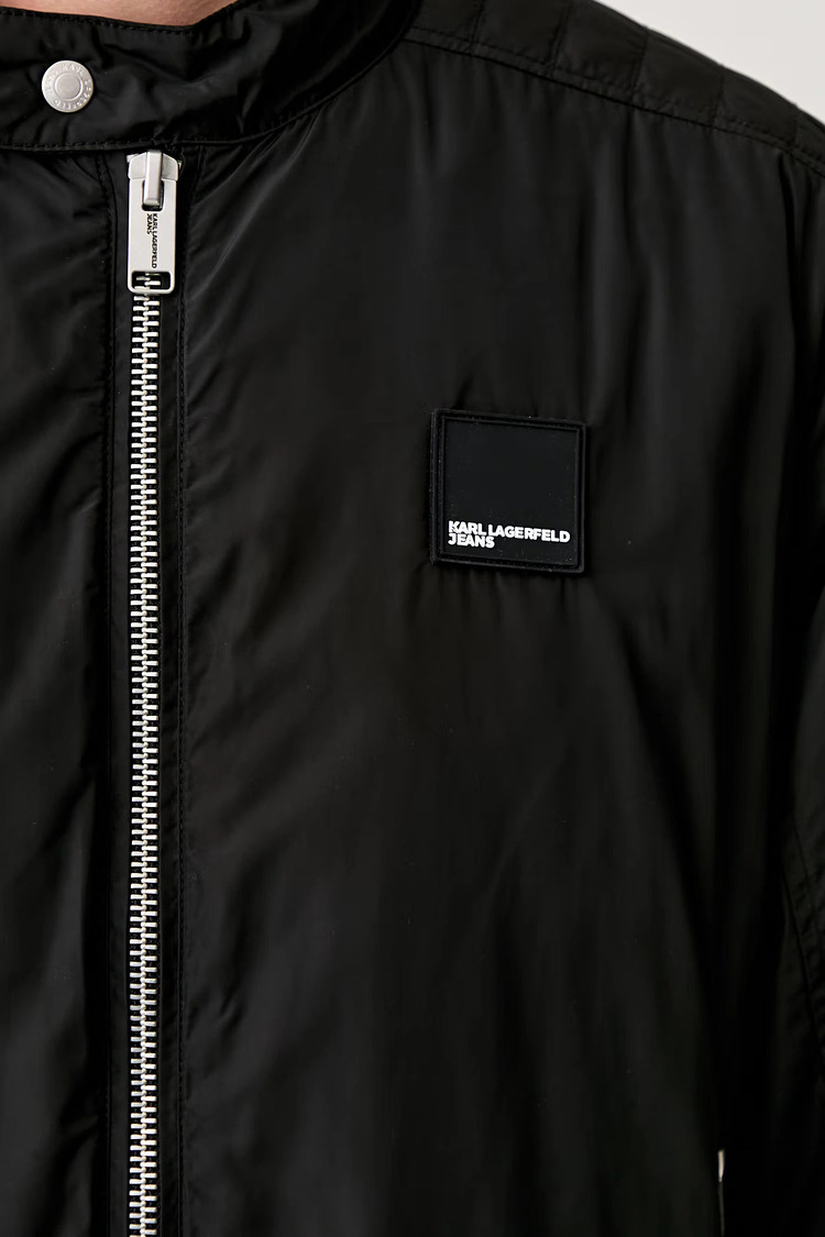 Ανδρικό Biker Μπουφάν Μαύρο Karl Lagerfeld Jeans B3M15045-999 Black