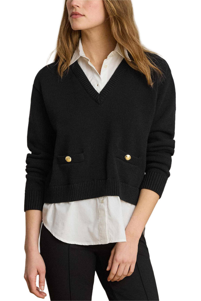 Γυναικείο Πουλόβερ Μαύρο Ralph Lauren 200B24254001-Black