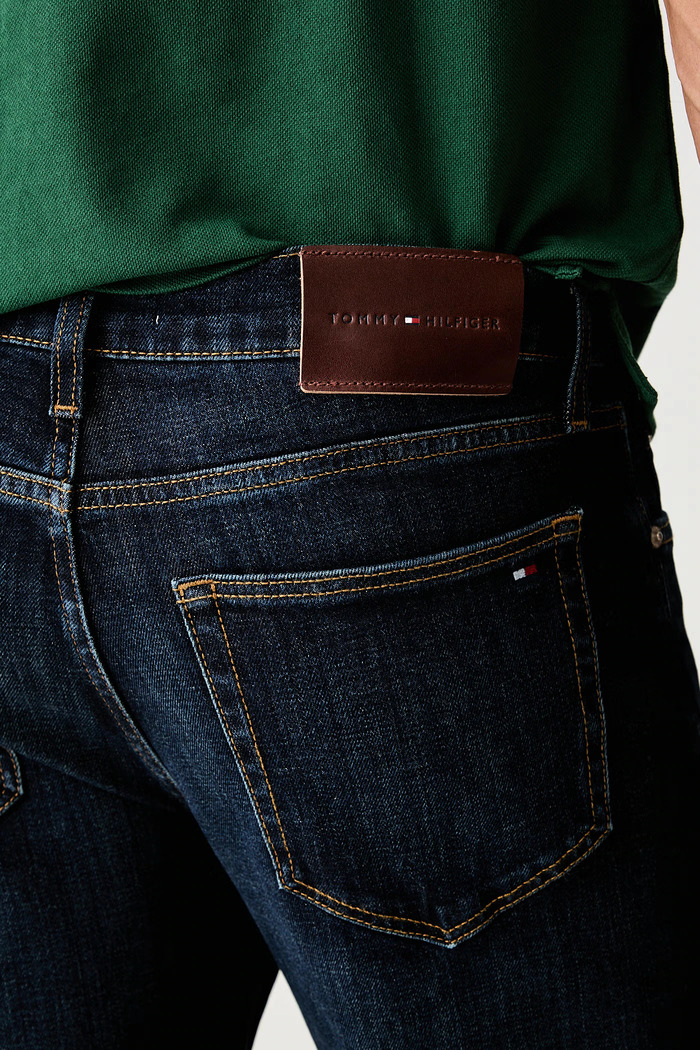 Ανδρικό Slim Straight Τζιν Navy Μπλε Tommy Hilfiger MW0MW43162-1BN