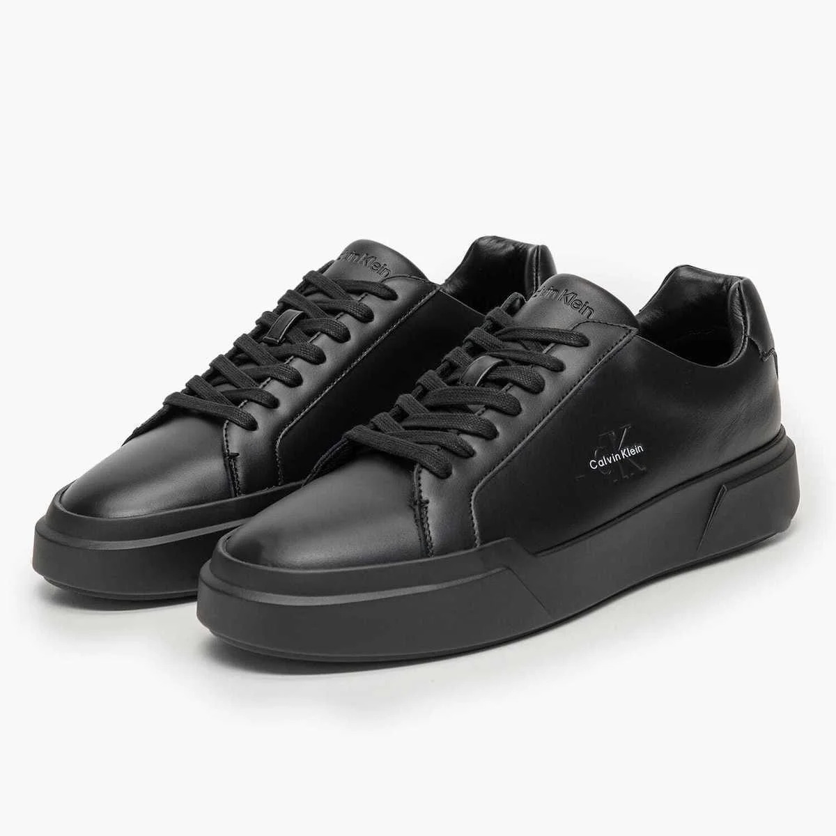 Ανδρικά Δερμάτινα Sneakers Μαύρα Calvin Klein YM0YM01344-0GJ