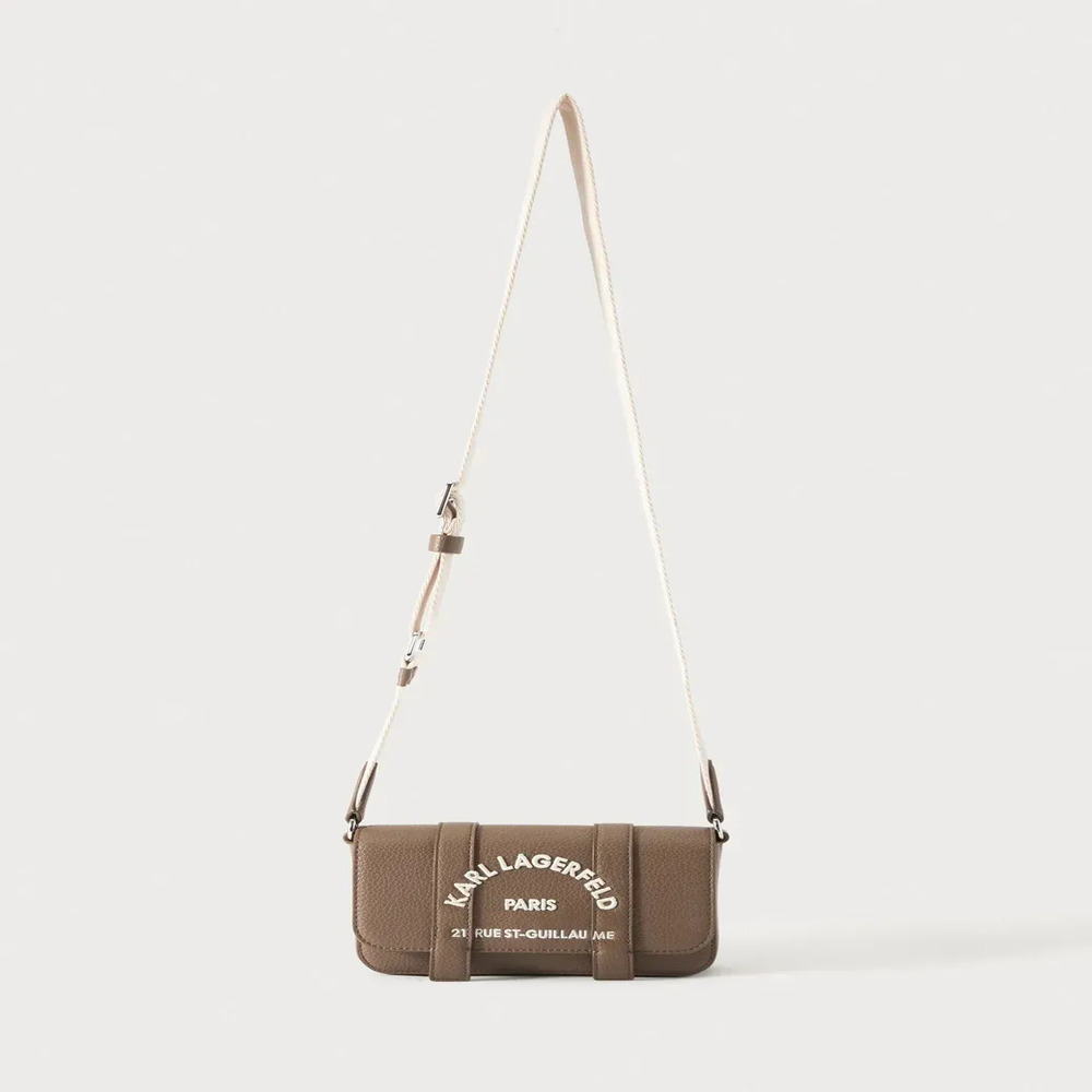 Γυναικεία K/Rsg Mini Flap Τσάντα Χιαστί Καφέ Karl Lagerfeld B3W30342-2PR