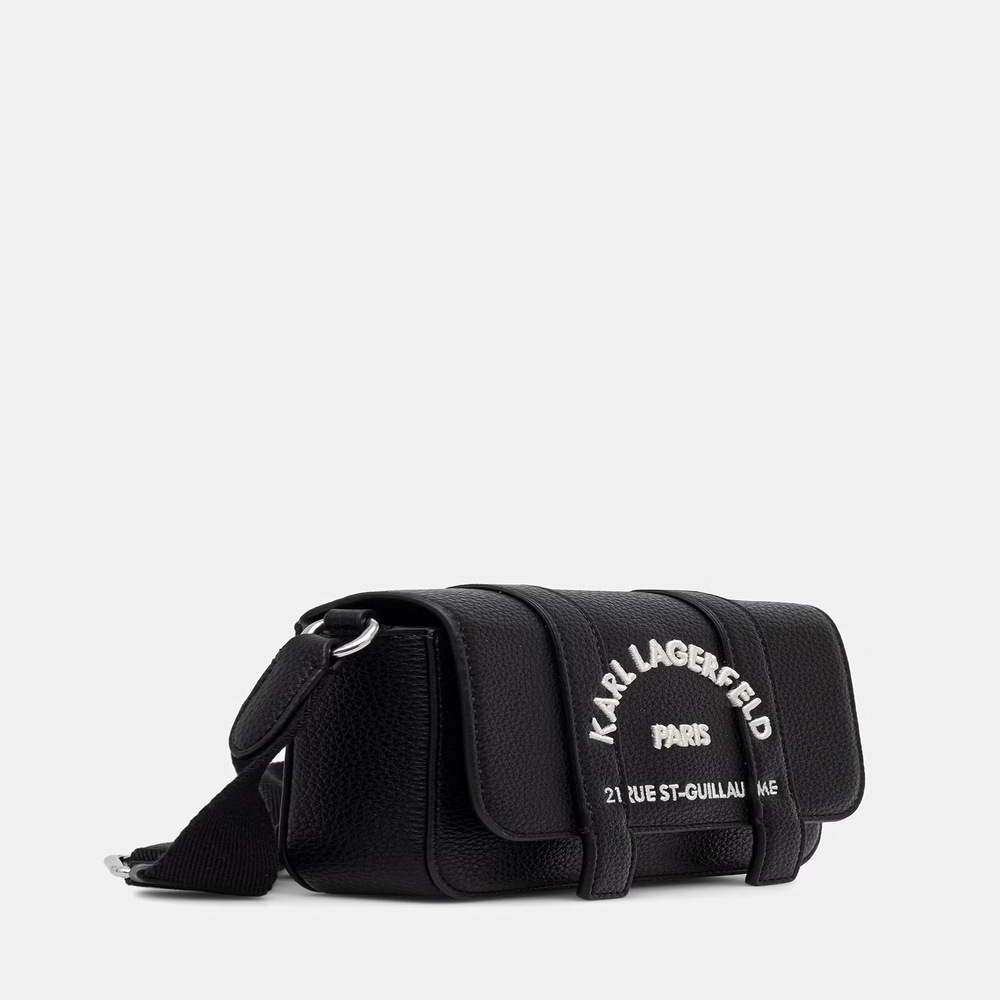Γυναικεία K/Rsg Mini Flap Τσάντα Χιαστί Μαύρη Karl Lagerfeld B3W30342-101