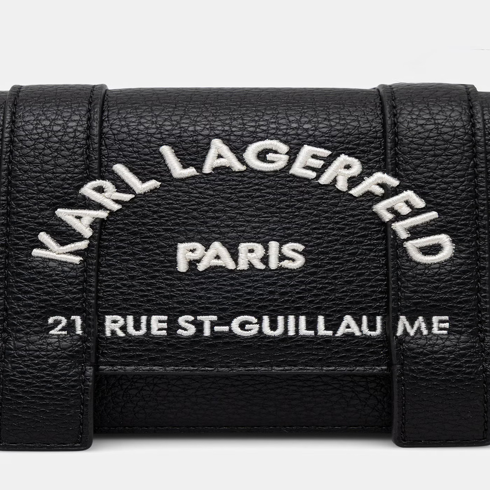 Γυναικεία K/Rsg Mini Flap Τσάντα Χιαστί Μαύρη Karl Lagerfeld B3W30342-101