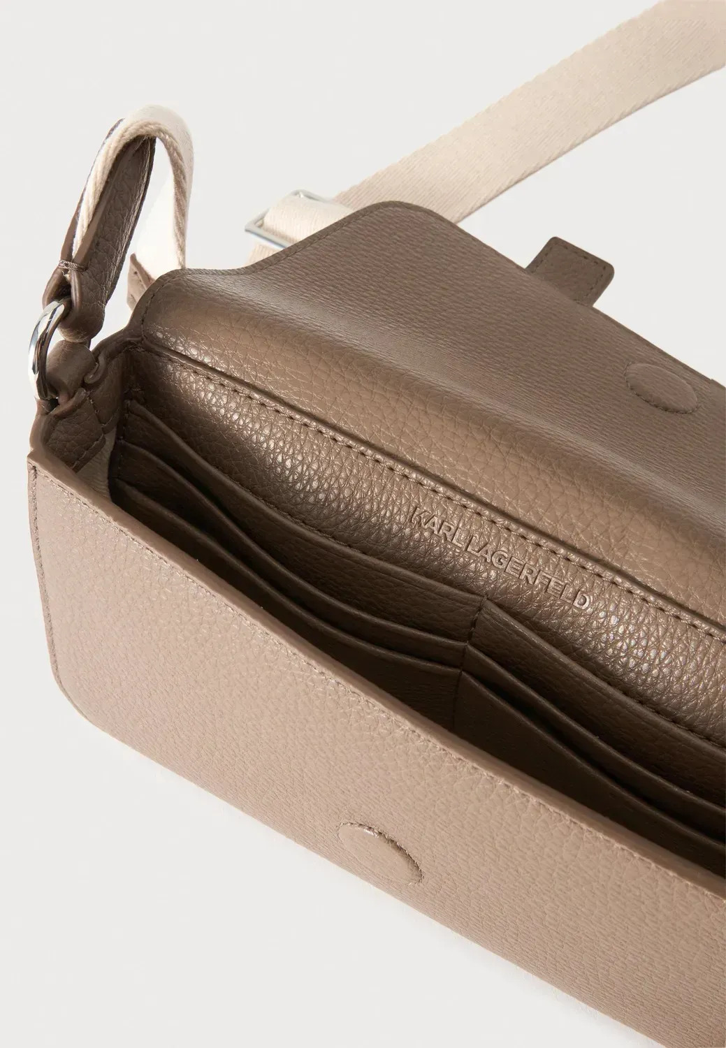 Γυναικεία K/Rsg Mini Flap Τσάντα Χιαστί Καφέ Karl Lagerfeld B3W30342-2PR