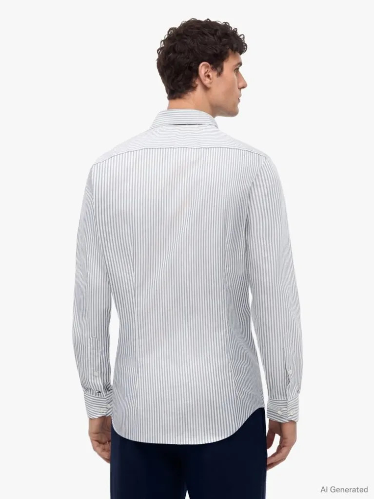 Ανδρικό Ριγέ Πουκάμισο Tommy Hilfiger MW0MW39753-DCC