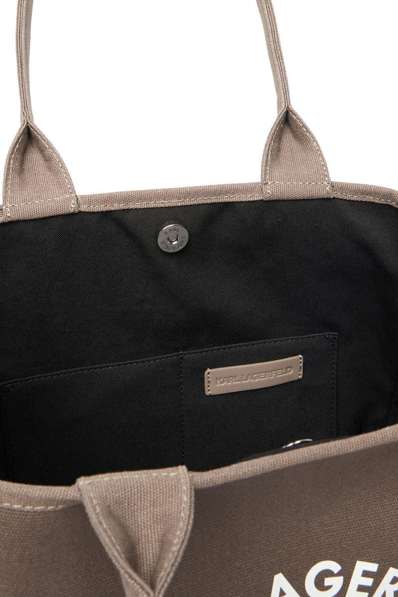 Γυναικεία Trapeze Tote Τσάντα Καφέ Karl Lagerfeld B1W50010-2PR Taupe