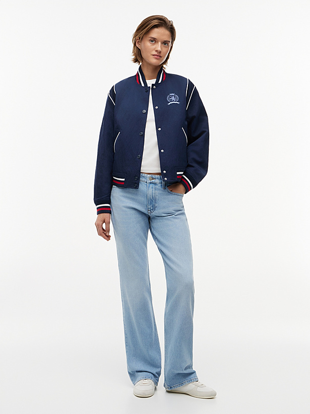 Γυναικείο Crest Varsity Μπουφάν Navy Μπλε Tommy Jeans DW0DW22919-C1G
