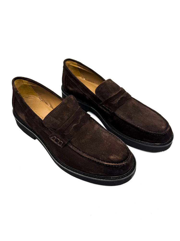 Ανδρικά Δερμάτινα Παπούτσια Καφέ Diadoch 1395-brown