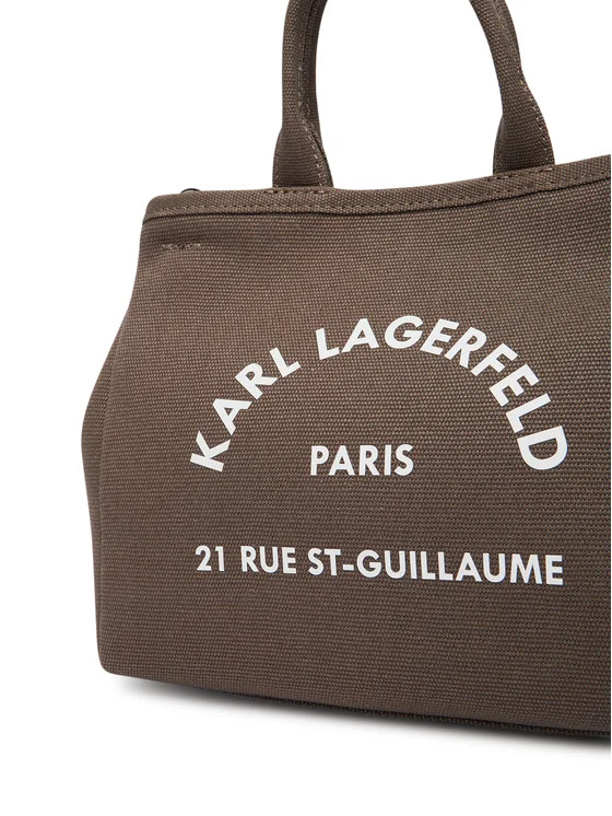 Γυναικεία Trapeze Mini Shopper Τσάντα Καφέ Karl Lagerfeld B2W50003-2PR Taupe