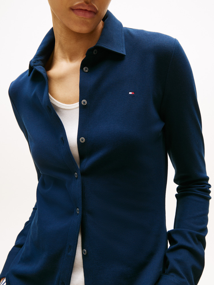 Γυναικείο 1985 Slim Πουκάμισο Navy Μπλε Tommy Hilfiger WW0WW43528-C1G