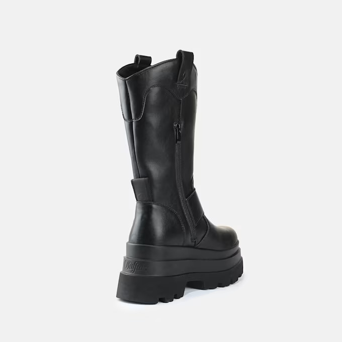 Γυναικείες Jupiter Biker Μπότες Μαύρες Buffalo BUFPD00016410-BLACK