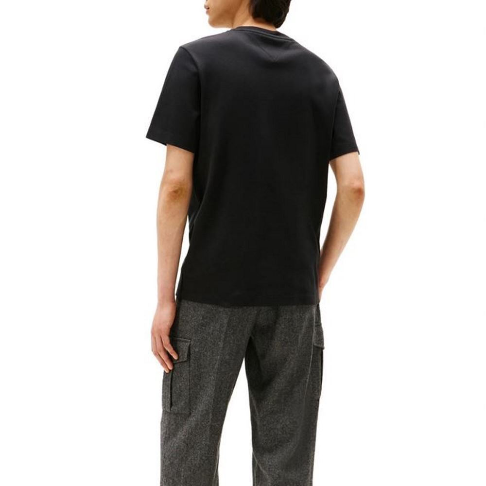Ανδρικό T-shirt Μαύρο Tommy Hilfiger MW0MW37508-BDS