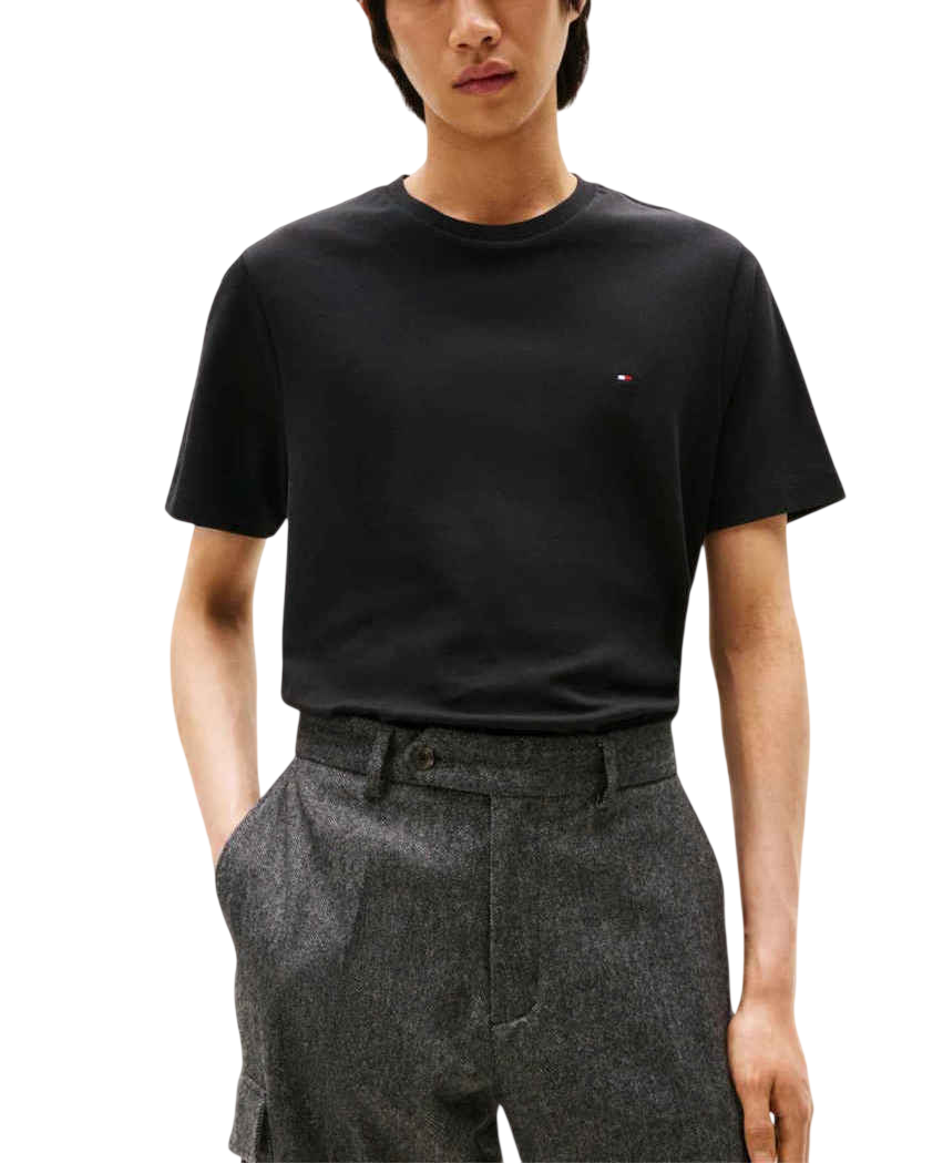 Ανδρικό T-shirt Μαύρο Tommy Hilfiger MW0MW37508-BDS