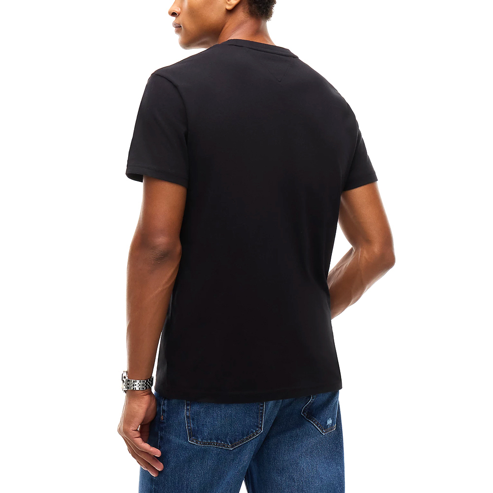 Ανδρικό T-shirt Μαύρο Tommy Jeans DM0DM23547-BDS