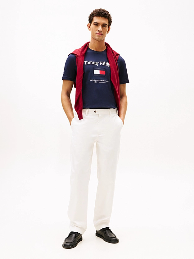 Ανδρικό T-shirt Navy Μπλε Tommy Hilfiger MW0MW42736-DW5
