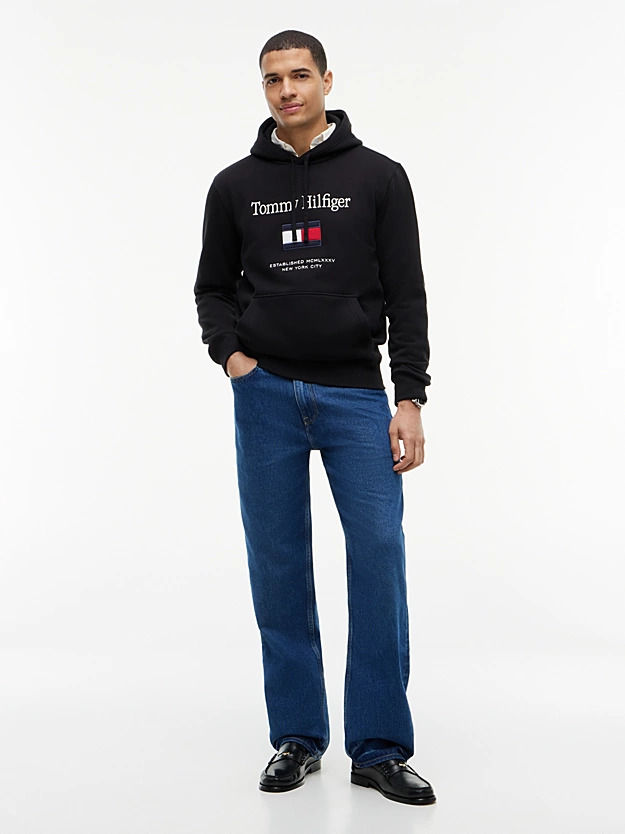 Ανδρικό Φούτερ Μαύρο Tommy Hilfiger MW0MW42735-BDS