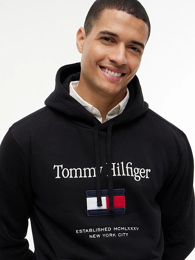Ανδρικό Φούτερ Μαύρο Tommy Hilfiger MW0MW42735-BDS