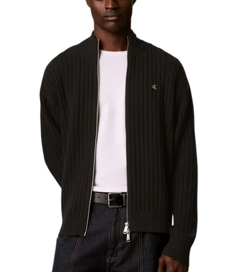 Ανδρική Πλεκτή Ζακέτα Μαύρη Calvin Klein LV04RH319G-UB1