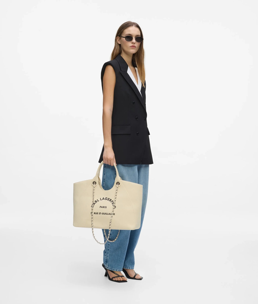 Γυναικεία K/RSG CHAIN SHOPPER Τσάντα Μπεζ Karl Lagerfeld B3W50068-106 Natural