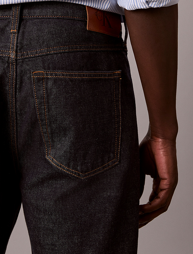 Ανδρικό 90s Straight Τζιν Navy Μπλε Calvin Klein LV04RH701G-46E