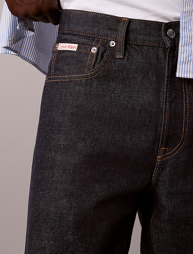 Ανδρικό 90s Straight Τζιν Navy Μπλε Calvin Klein LV04RH701G-46E