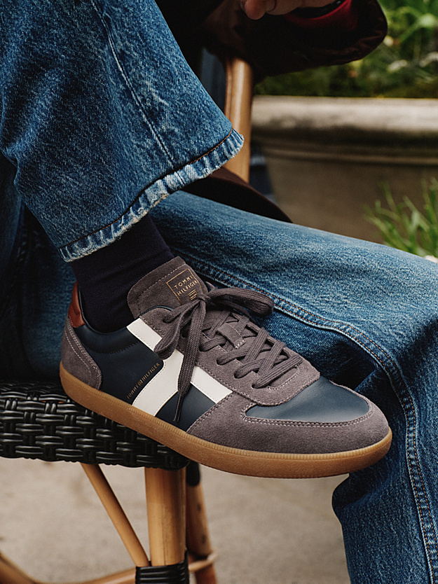 Ανδρικά Δερμάτινα TH Tribeca Sneakers Μπλε Tommy Hilfiger FM0FM06068-DW5