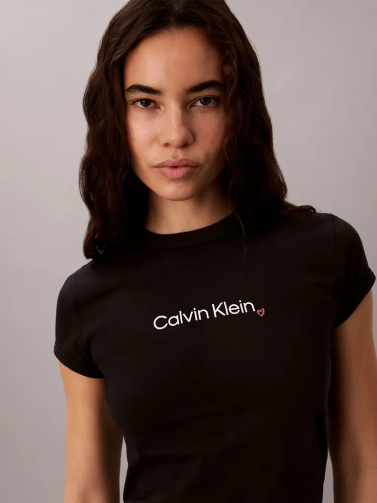 Γυναικείο T-shirt Μαύρο Calvin Klein LV047H835G-UB1