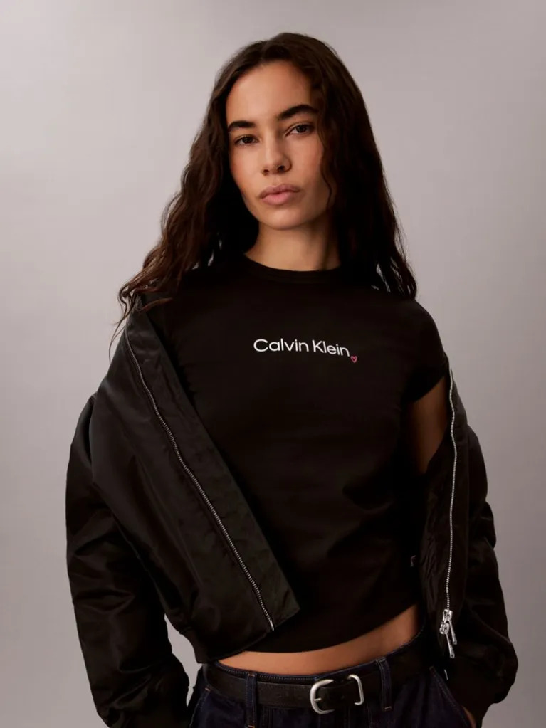 Γυναικείο T-shirt Μαύρο Calvin Klein LV047H835G-UB1
