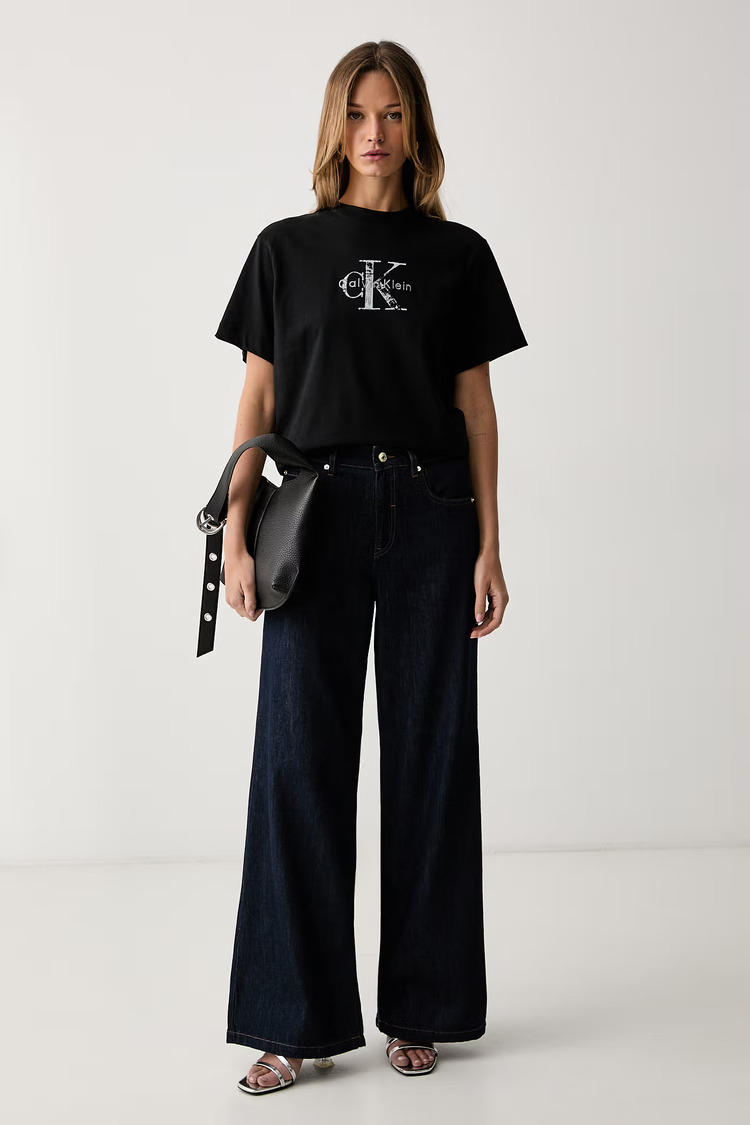 Γυναικείο T-shirt Μαύρο Calvin Klein LV047H802G-UB1