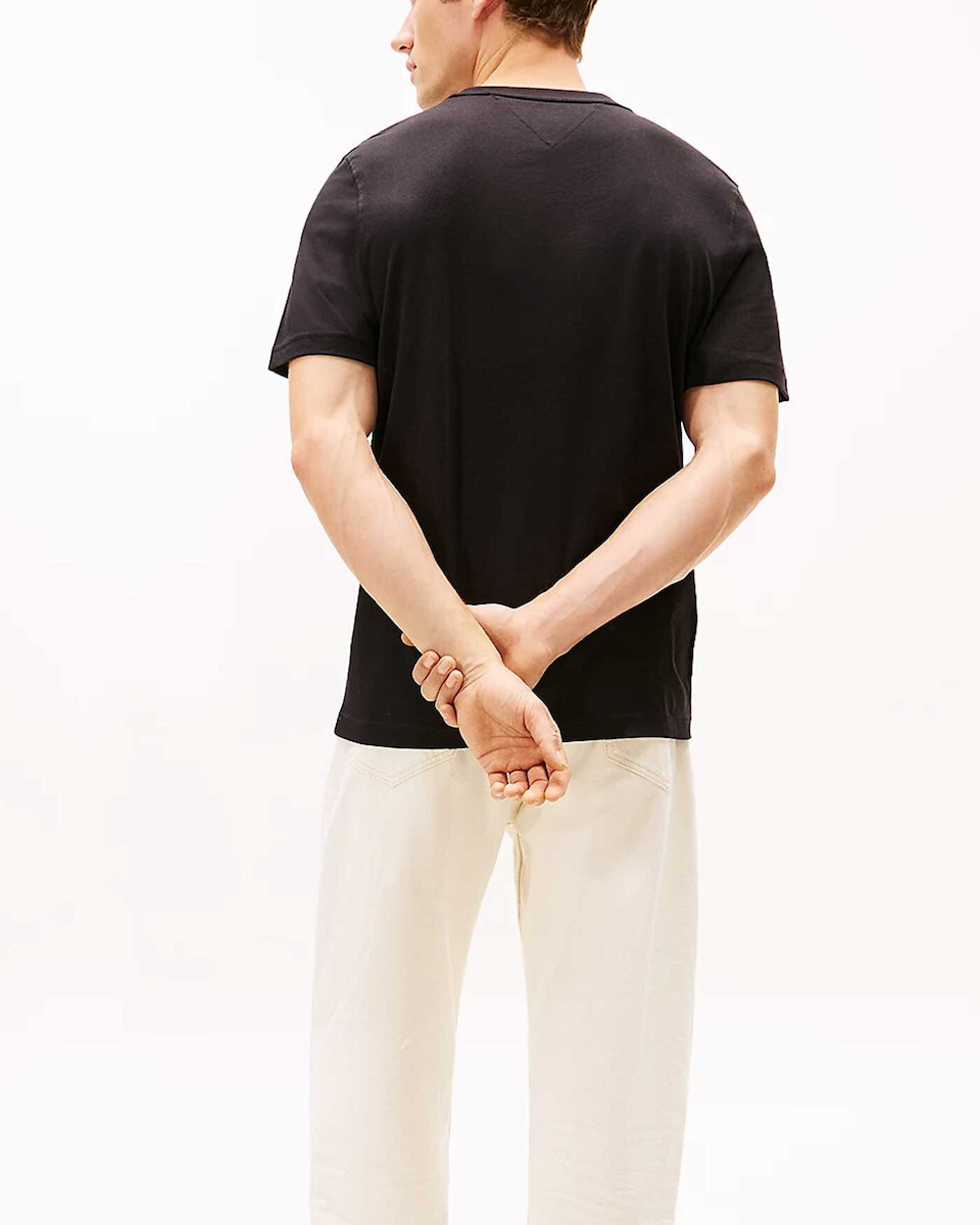 Ανδρικό T-shirt Μαύρο Tommy Hilfiger MW0MW42736-BDS