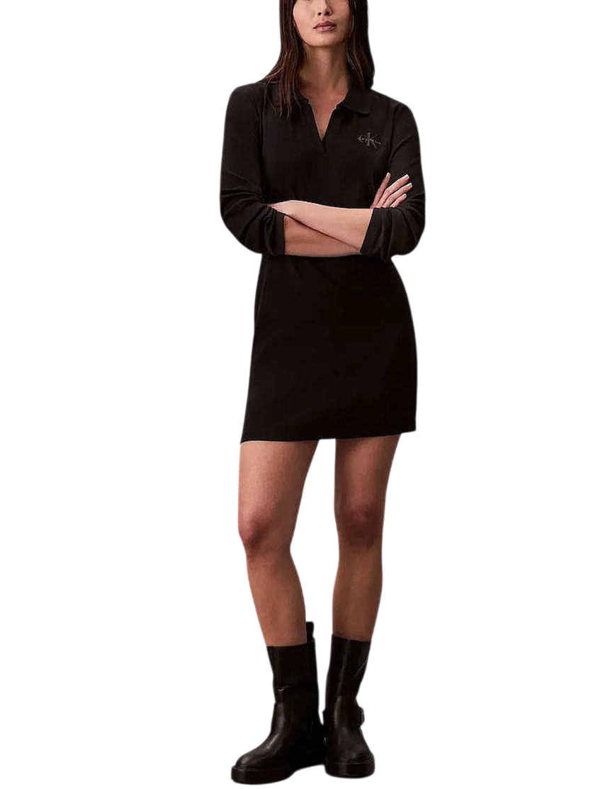 Γυναικείο Μακρυμάνικο Φόρεμα Μαύρο Calvin Klein LV047H319G-UB1