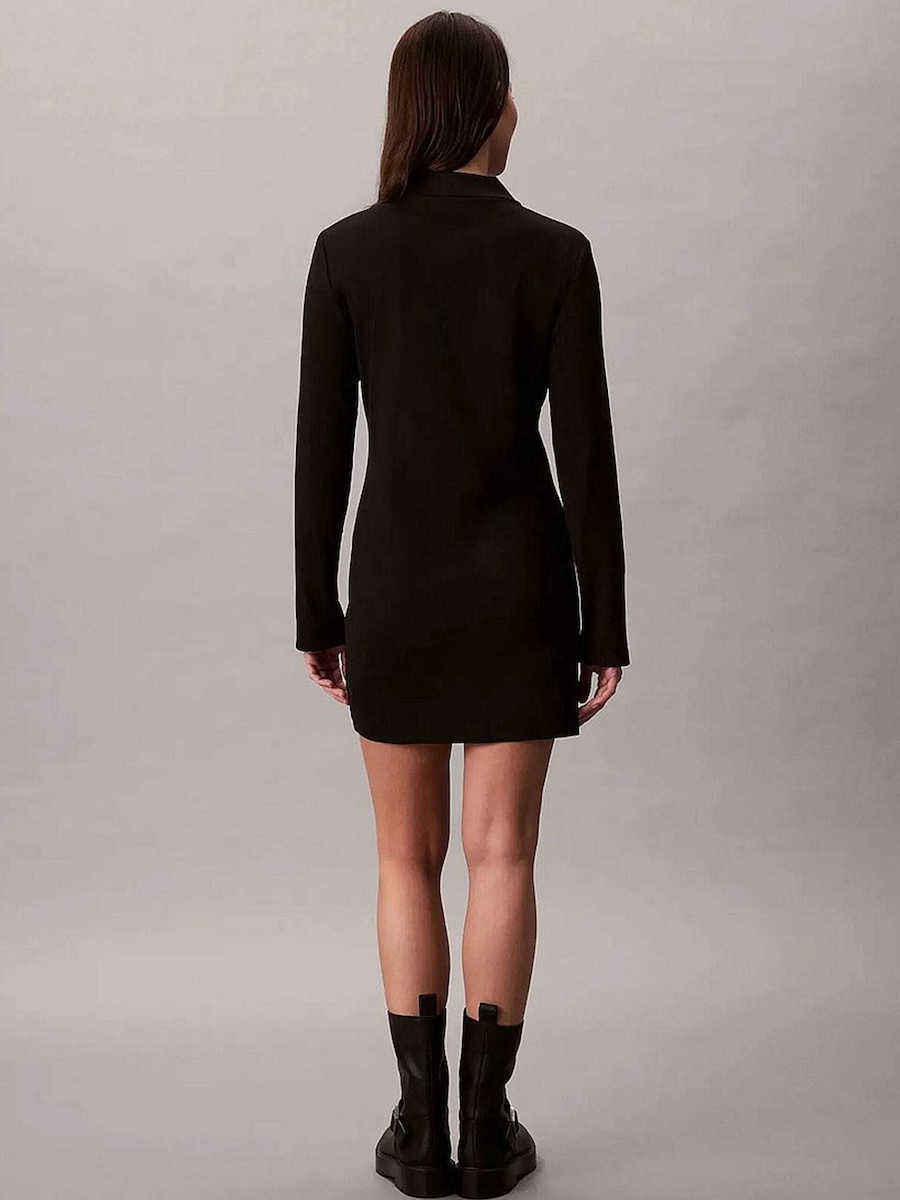 Γυναικείο Μακρυμάνικο Φόρεμα Μαύρο Calvin Klein LV047H319G-UB1