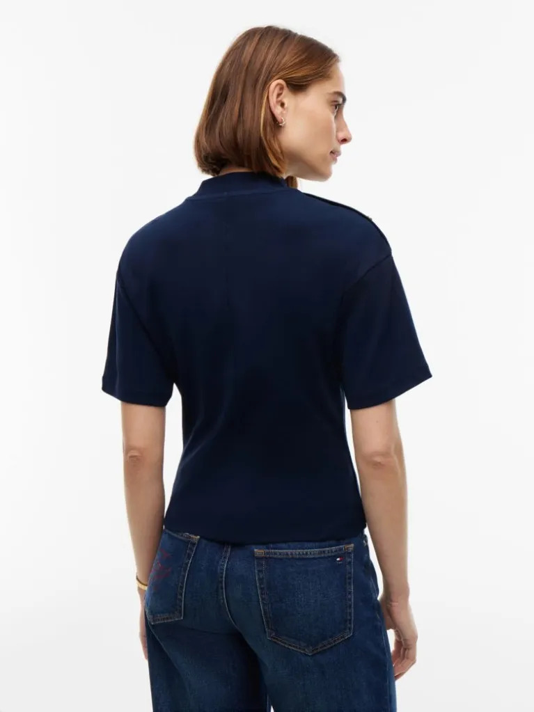 Γυναικείο T-shirt Navy Μπλε Tommy Hilfiger WW0WW52382-C1G