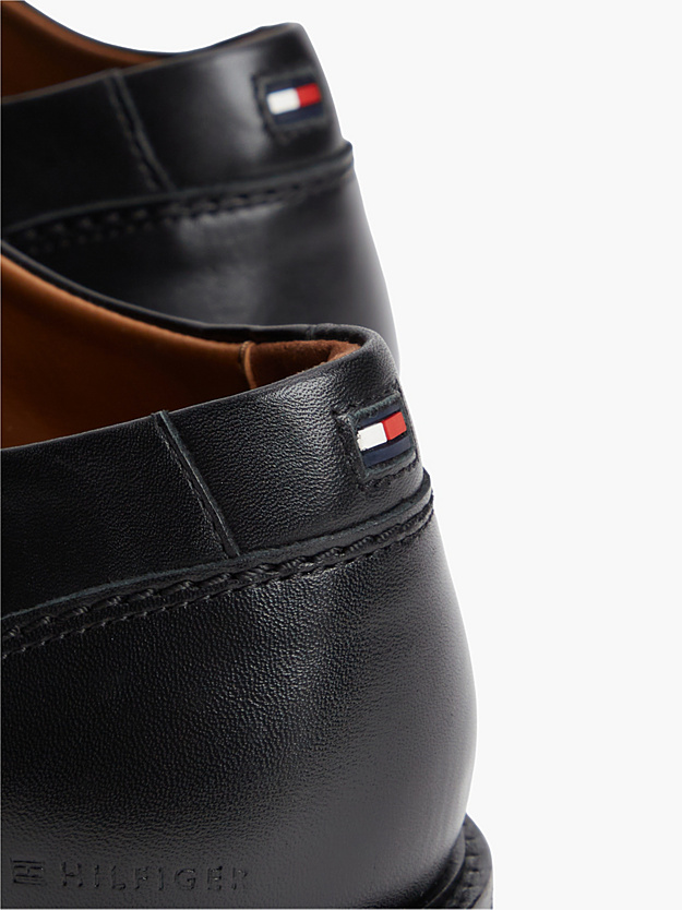 Ανδρικά Δερμάτινα Παπούτσια Μαύρα Tommy Hilfiger FM0FM06023-BDS