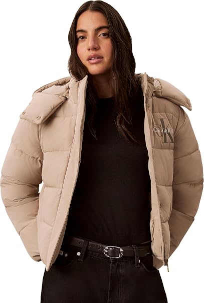 Γυναικείο Μπουφάν Μπεζ Calvin Klein LV047H506G-PBF