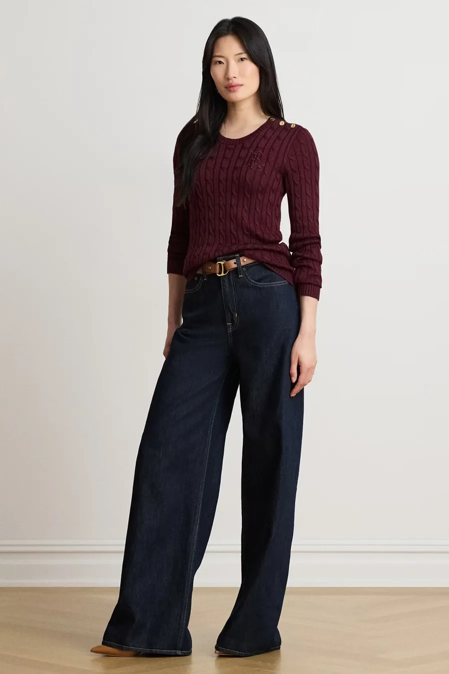 Γυναικείο Πουλόβερ Μπορντό Ralph Lauren 200P14039503