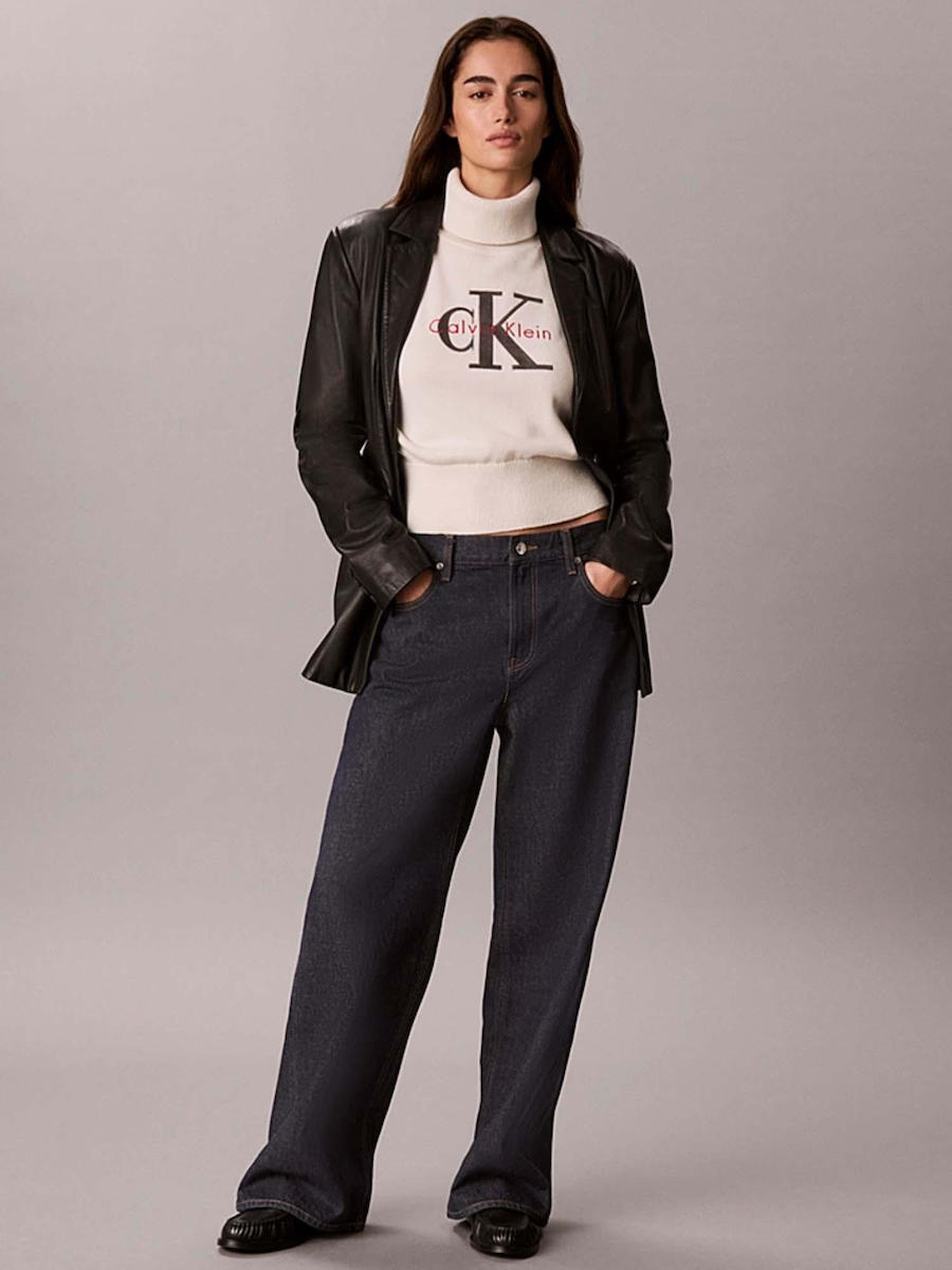 Γυναικείο Ζιβάγκο Πουλόβερ Λευκό Calvin Klein LV047H329G-YAS